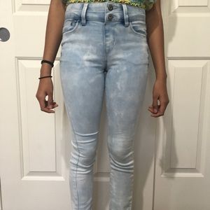 Mudd mid rise acid wash jeans